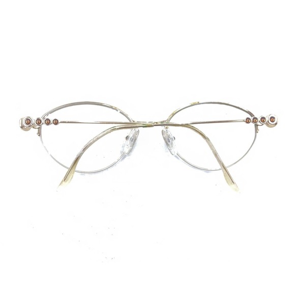 Christian Dior CD 3568 404 Gold Crystals Half Rim Eyeglasses Frames 130 Austria - Picture 11 of 12